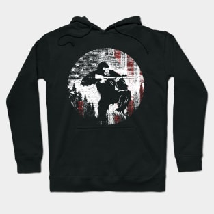 Bigfoot American Flag Hunting Hoodie